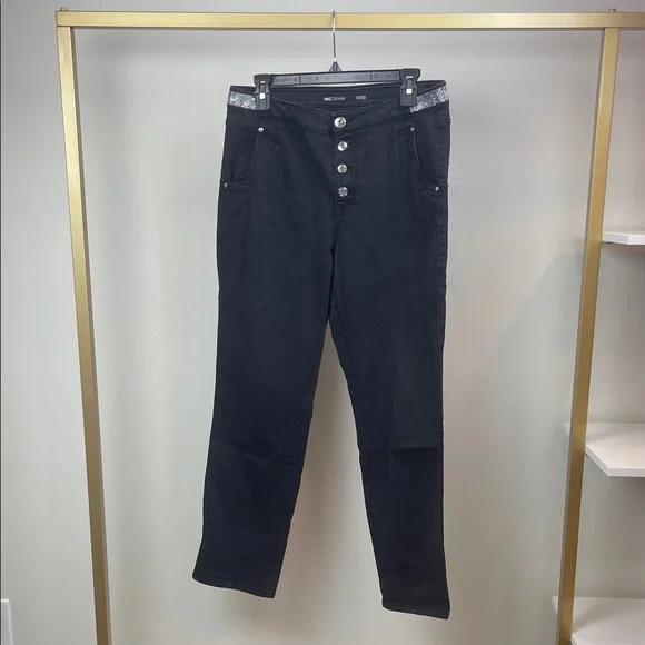 INC Denim Black Button-Up Women's Jeans Size 10 - Picture 5 of 11